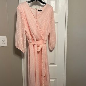 Tommy Hilfiger Swiss dot sleeve midi dress